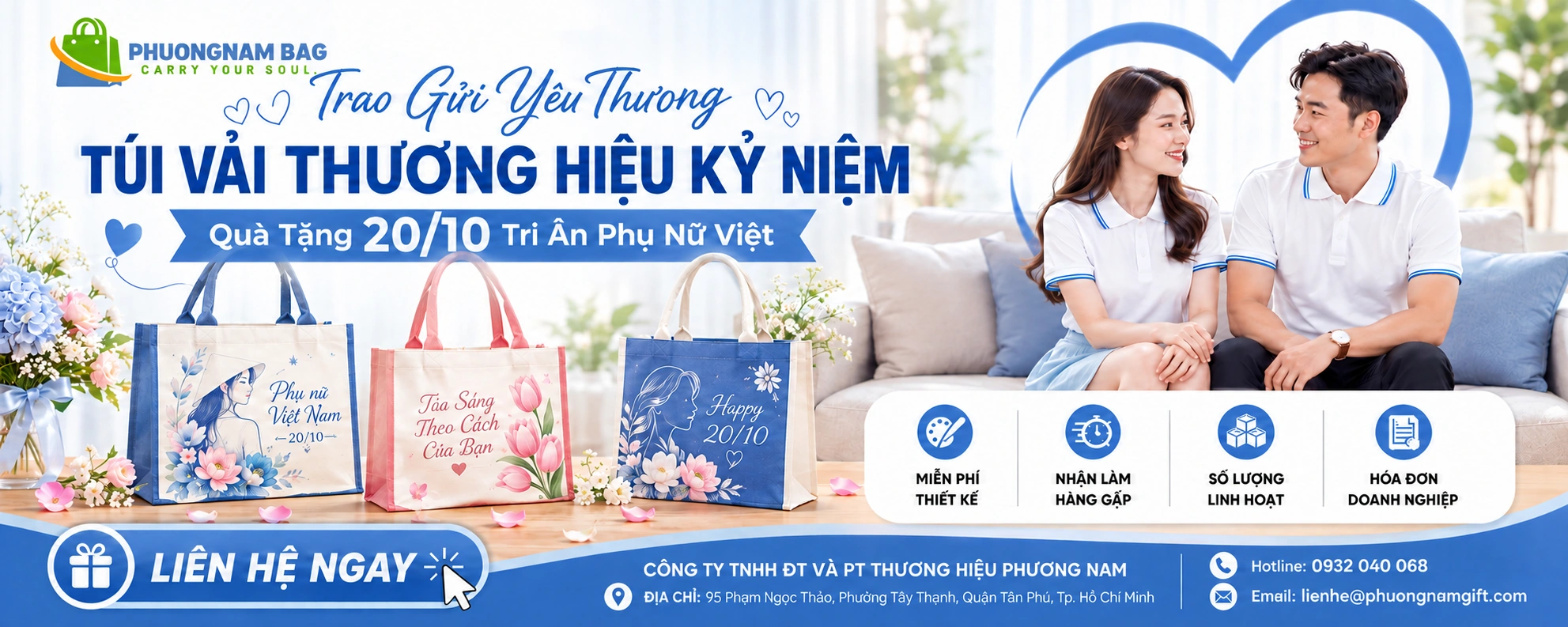 Túi vải thương hiệu Phương Nam