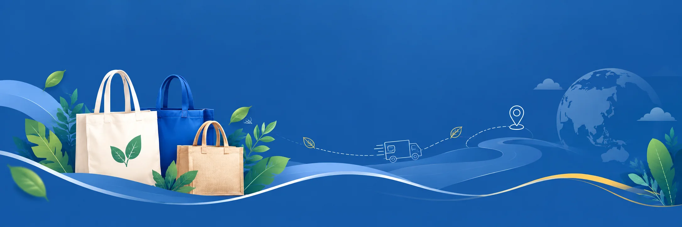 Túi vải tái sử dụng và giao hàng thân thiện môi trường