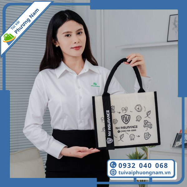 Túi Vải Linen Quai Thả