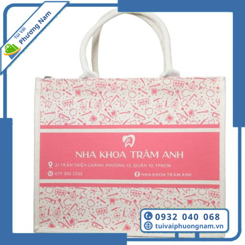Túi Vải Linen Nha Khoa Trâm Anh