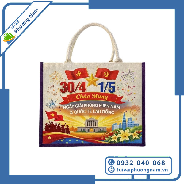 Túi Vải Linen Quà Tặng 30/4 – 1/5 - ảnh 3