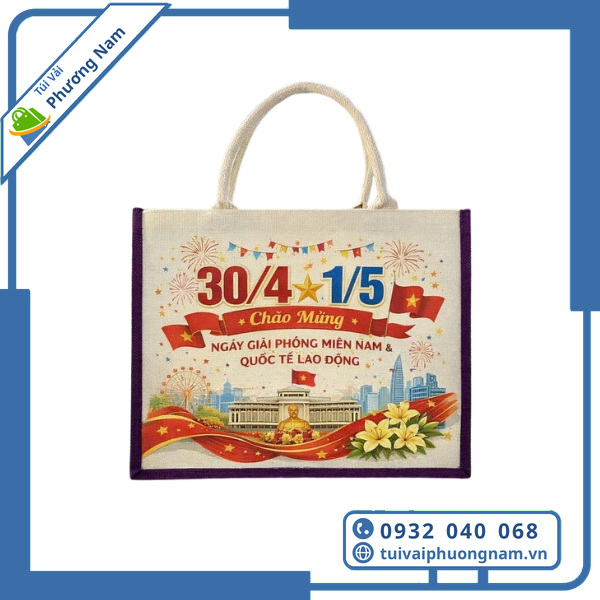 Túi Vải Linen Quà Tặng 30/4 – 1/5